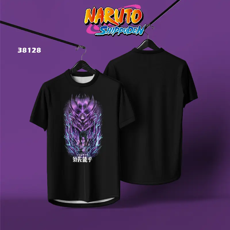 Naruto Shippuden Sasuke Jersey Hokage Tshirt NARUTO UZUMAKI Manga Anime T-Shirt Short Sleeve Summer Quick Drying Breathable Top