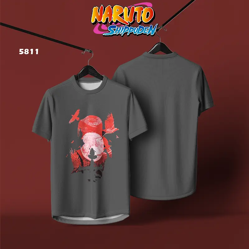 Naruto Shippuden Sasuke Jersey Hokage Tshirt NARUTO UZUMAKI Manga Anime T-Shirt Short Sleeve Summer Quick Drying Breathable Top