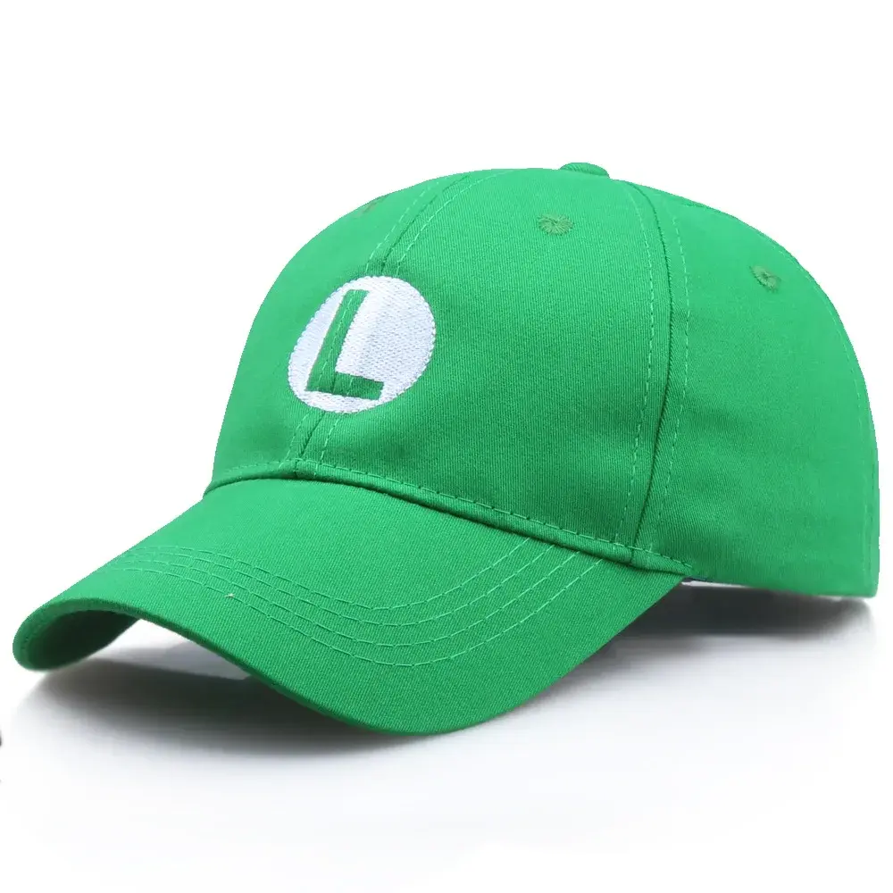 Super Mario Baseball Cap Embroidery Sunshade Adjustable Anime Mario Brothers Cartoon Game Christmas Cosplay Birthday Gift