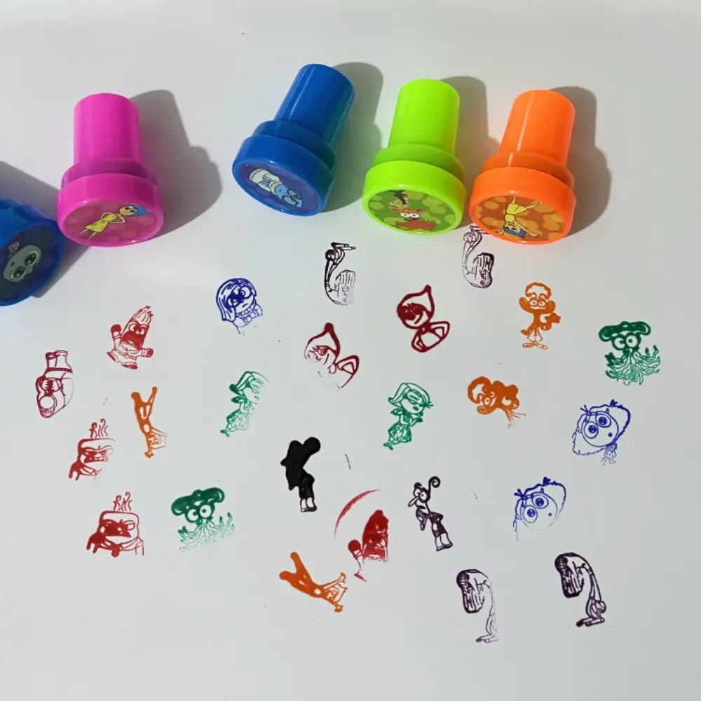 12PCS Cartoon Inside Out Seal Gift  Anxiety Ennui Envy Cute GirlsCartoon Pattern Seal Christmas Gift