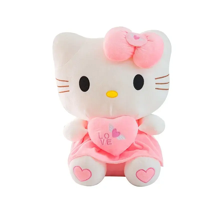 Hello Kitty Plush Stuffed Toys 25-55cm Cute Anime Cartoon Soft Pillow Doll For Children Birthday Xmas Gifts
