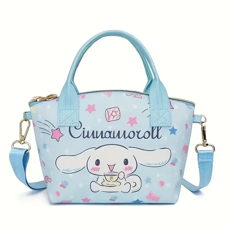 Sanrio kuromi Hello Kitty Cartoon Handbag Anime Crossbody Bag Melody Kuromi Cinnamoroll Hello Kitty PU Shoulder Bag Girl Gift
