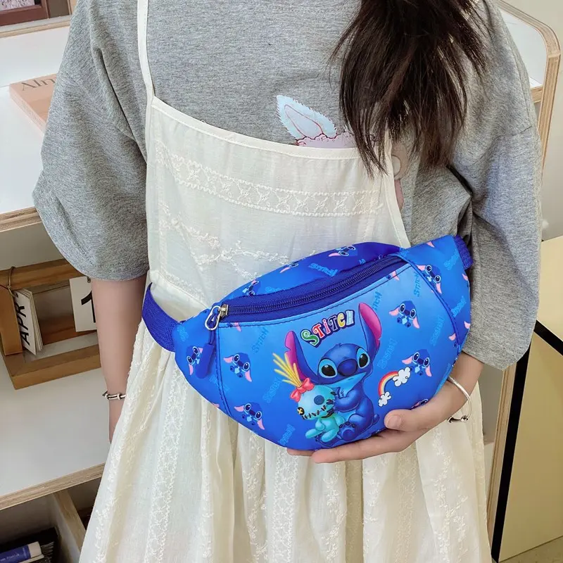 New children's bag Stitch boys and girls cute Stitch waist bag crossbody bag outdoor casual fashion chest bag