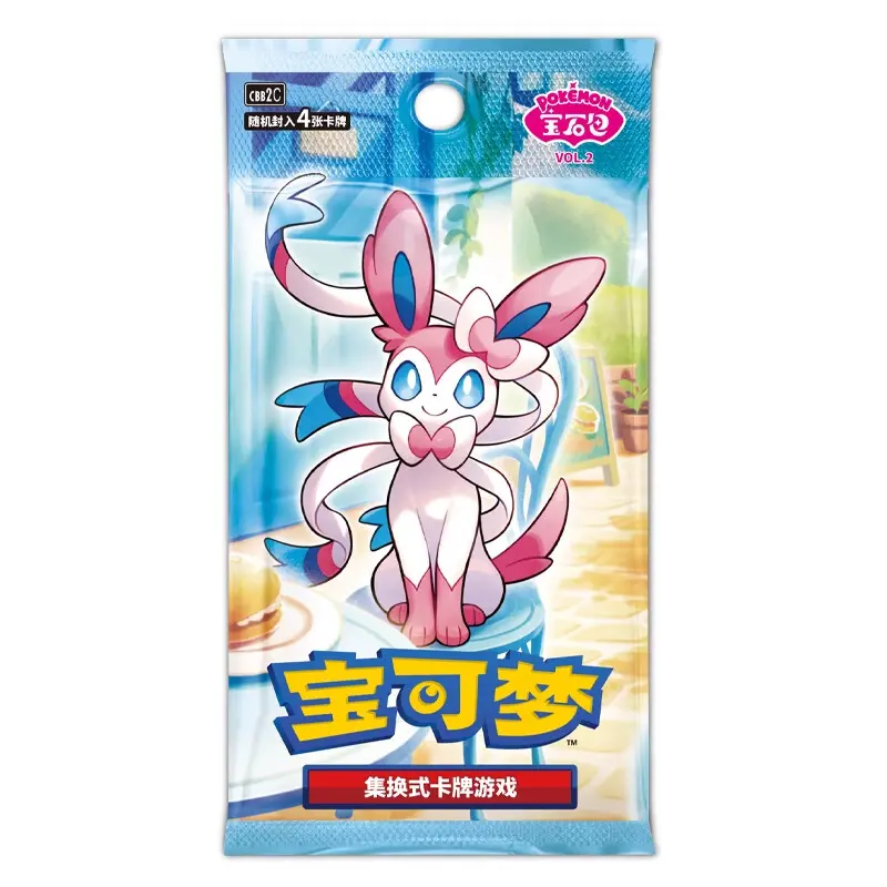 100% Original Eevee Gem Cards Scarlet and Violet Vol.2 Pokemonn Trading PTCG Cards Anime Cards Blind Box Collectible Toys Gifts