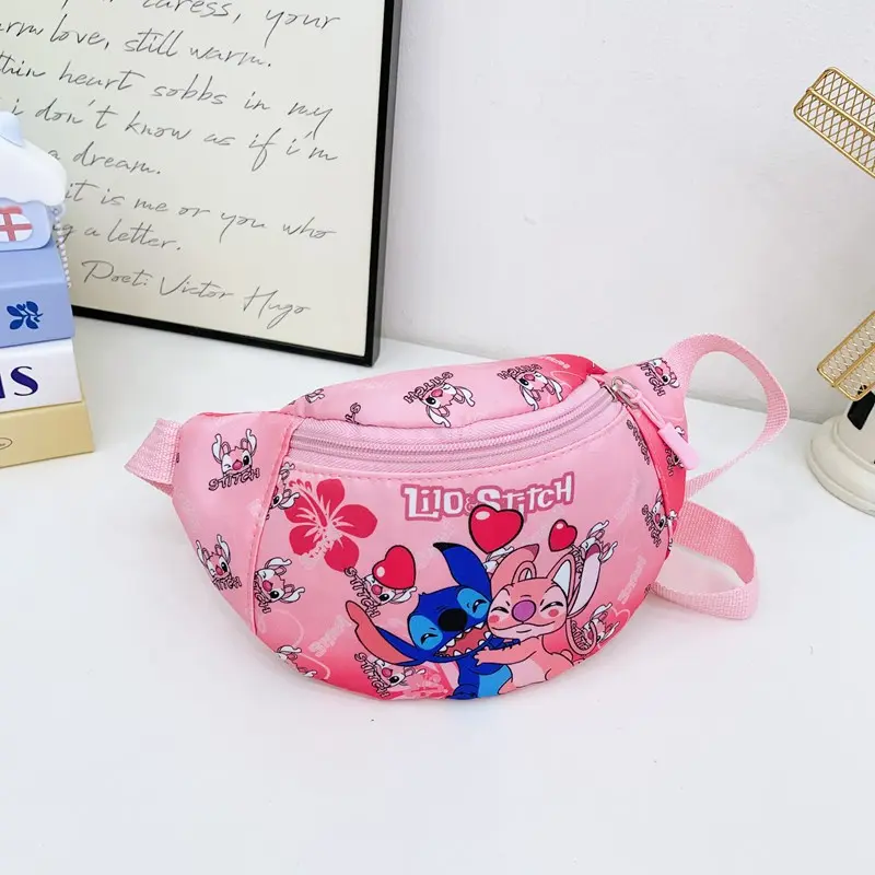 New children's bag Stitch boys and girls cute Stitch waist bag crossbody bag outdoor casual fashion chest bag
