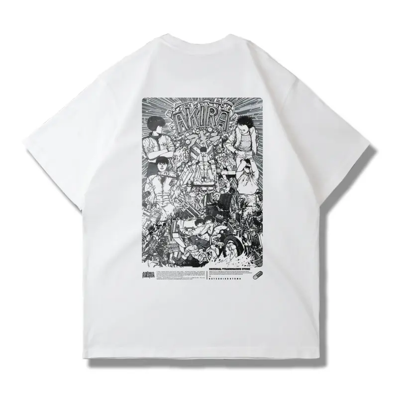 Sun Man Tide Brand Akira Short-sleeved T-shirt Summer Two-dimensional Heavy Pure Cotton Men's and Women's Pure Cotton Top