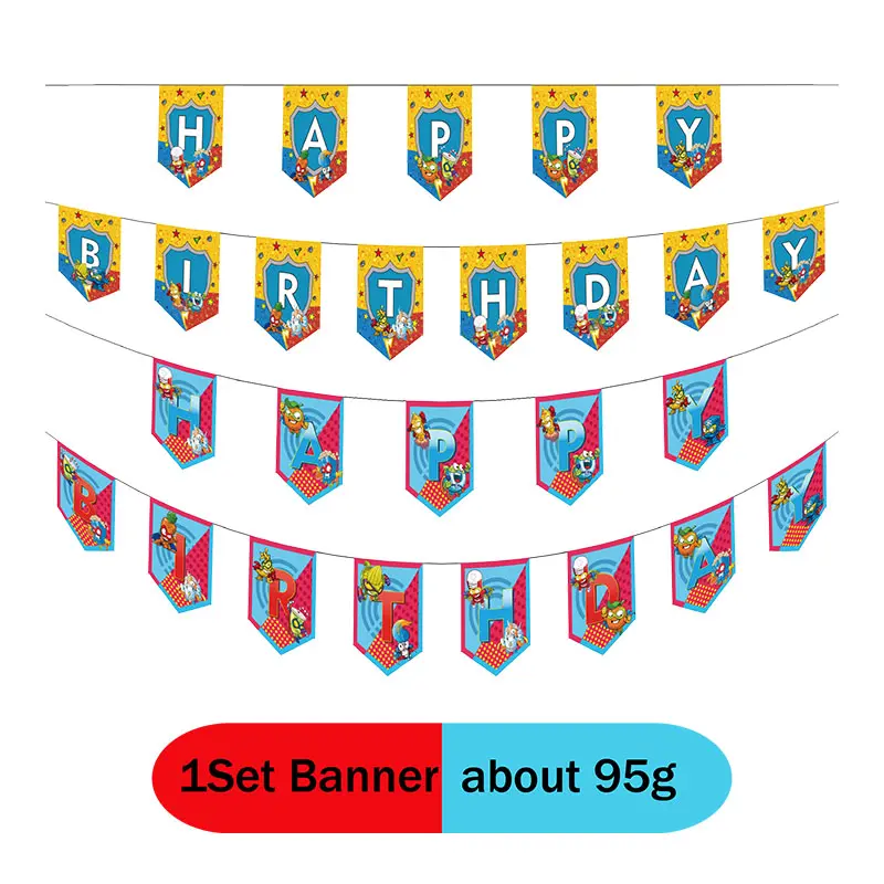 MINISO Superzings Party Decoration Birthday Disposable Tableware Plate Cup Napkin Cake Topper Balloon Baby Shower Kids New Toys
