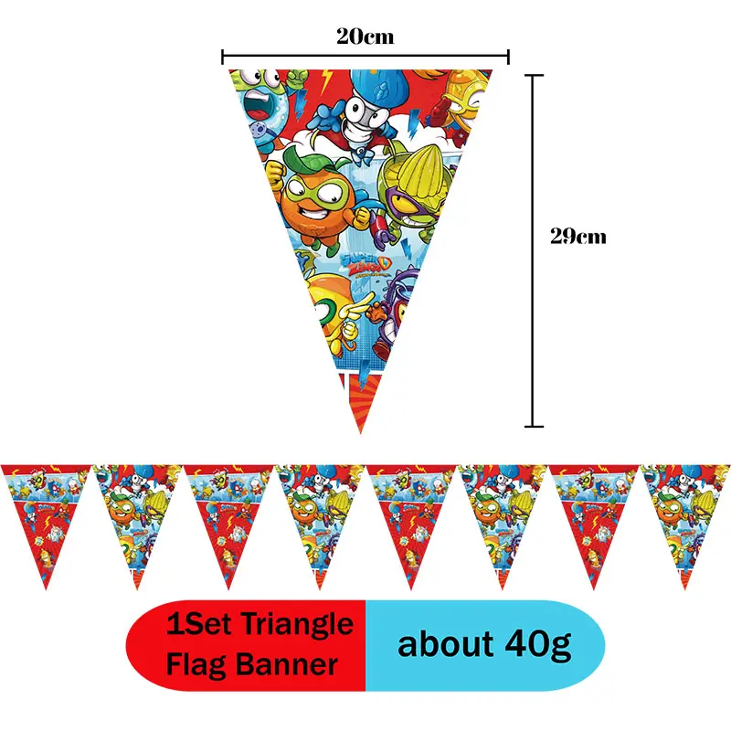 MINISO Superzings Party Decoration Birthday Disposable Tableware Plate Cup Napkin Cake Topper Balloon Baby Shower Kids New Toys