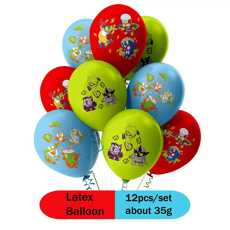 MINISO Superzings Party Decoration Birthday Disposable Tableware Plate Cup Napkin Cake Topper Balloon Baby Shower Kids New Toys