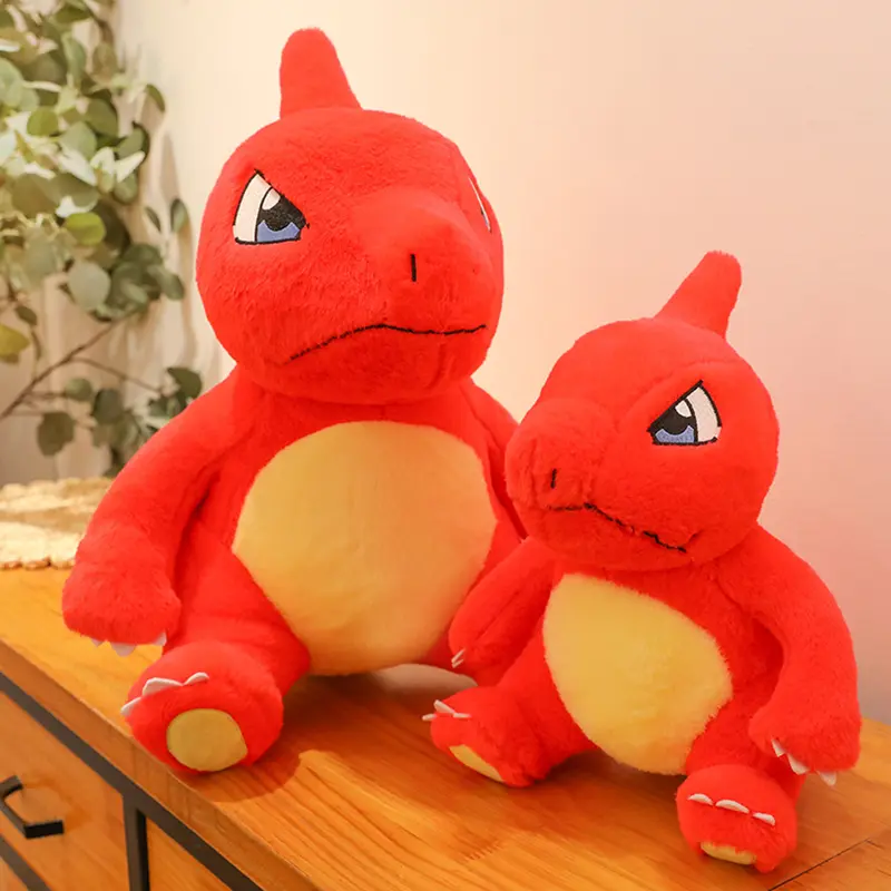 40/80cm Pokemon Large Plush Charmeleon Charmander Huge Toys Anime Doll and Shell Holster Kawaii Plushie Gifts for Childrens