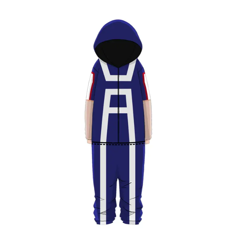 Anime My Hero Academia Izuku Midoriya Cosplay Costume Sleepwear Boys Girls Hoodie Pants Pajamas Jumpsuit Halloween Outfit Gift