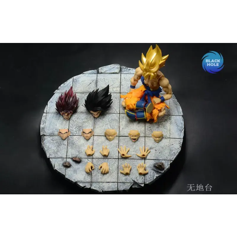 In Stock Black Hole Toys Dragon Ball Z SHF SSJ Battle Damaged Super Saiyan Furious Hero Son Goku Anime Action Figure Model Gift
