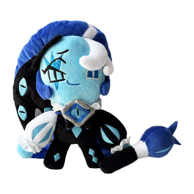 NEW Cookie Run Kingdom Shadow Milk Cookie Plush Doll 25CM Ctue Collectible Soft Stuffed Toy for Fans Christmas Birthday Gift