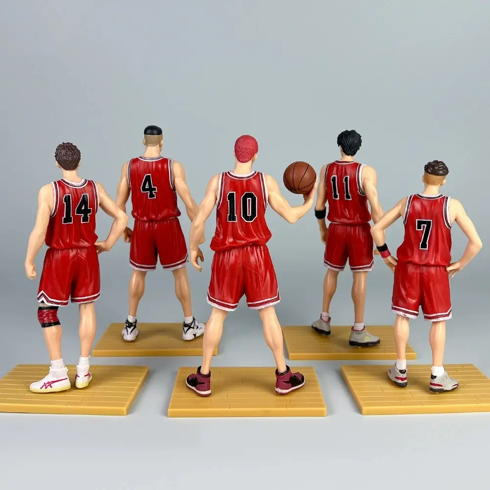 Slam Dunk Anime GK Shohoku Team Standing posture Sakuragi Hanamichi Ryukawa Maple Mitsui Shou Handmade Model Manga Statue Model