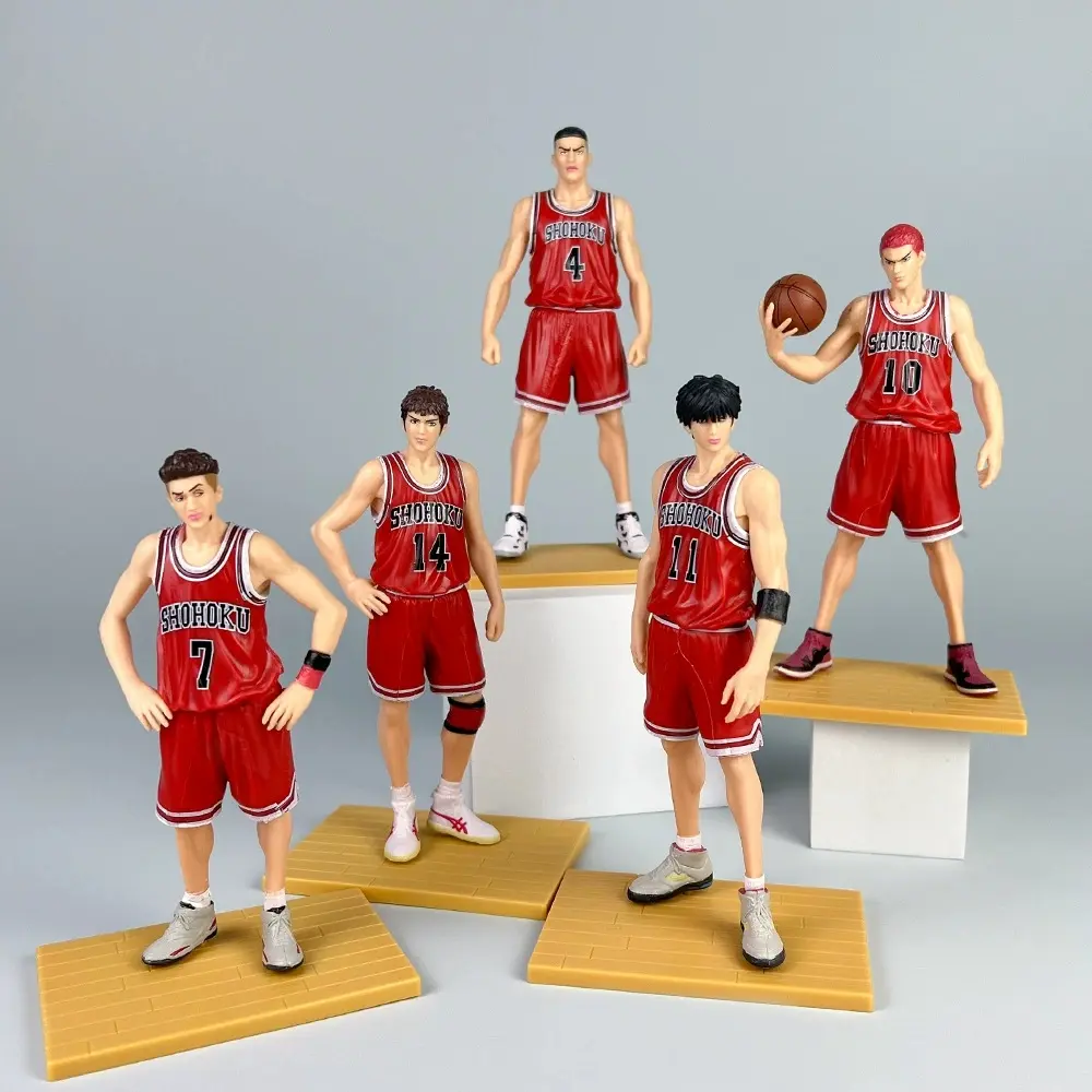 Slam Dunk Anime GK Shohoku Team Standing posture Sakuragi Hanamichi Ryukawa Maple Mitsui Shou Handmade Model Manga Statue Model
