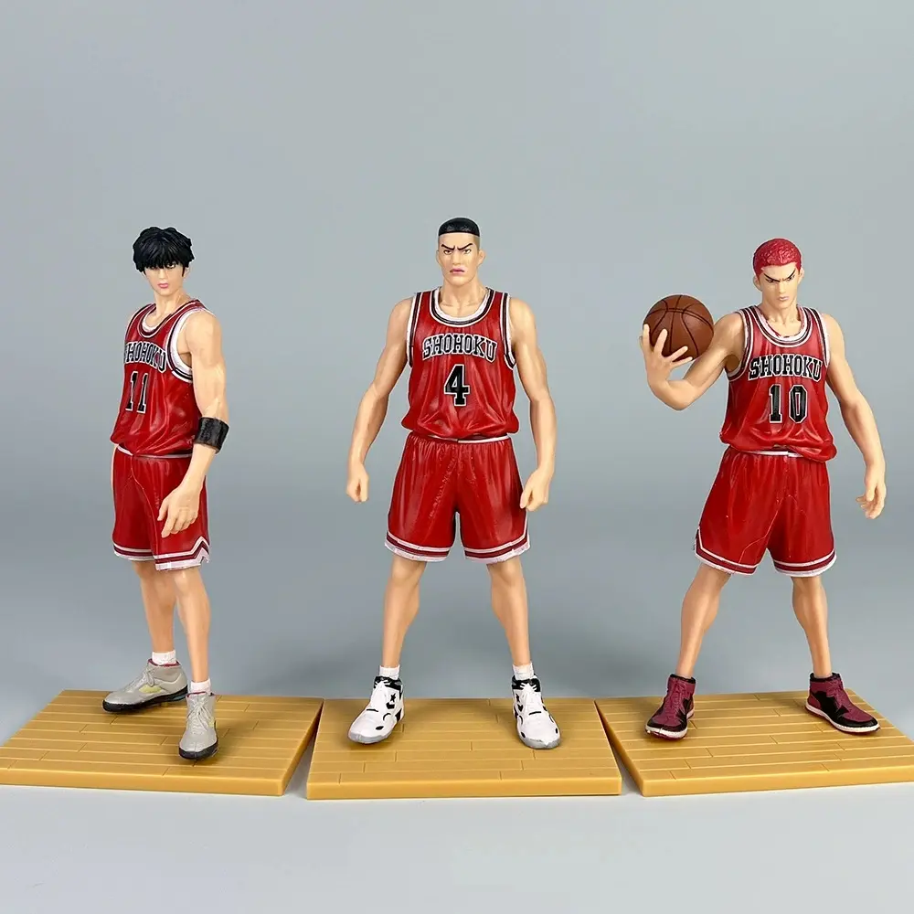 Slam Dunk Anime GK Shohoku Team Standing posture Sakuragi Hanamichi Ryukawa Maple Mitsui Shou Handmade Model Manga Statue Model