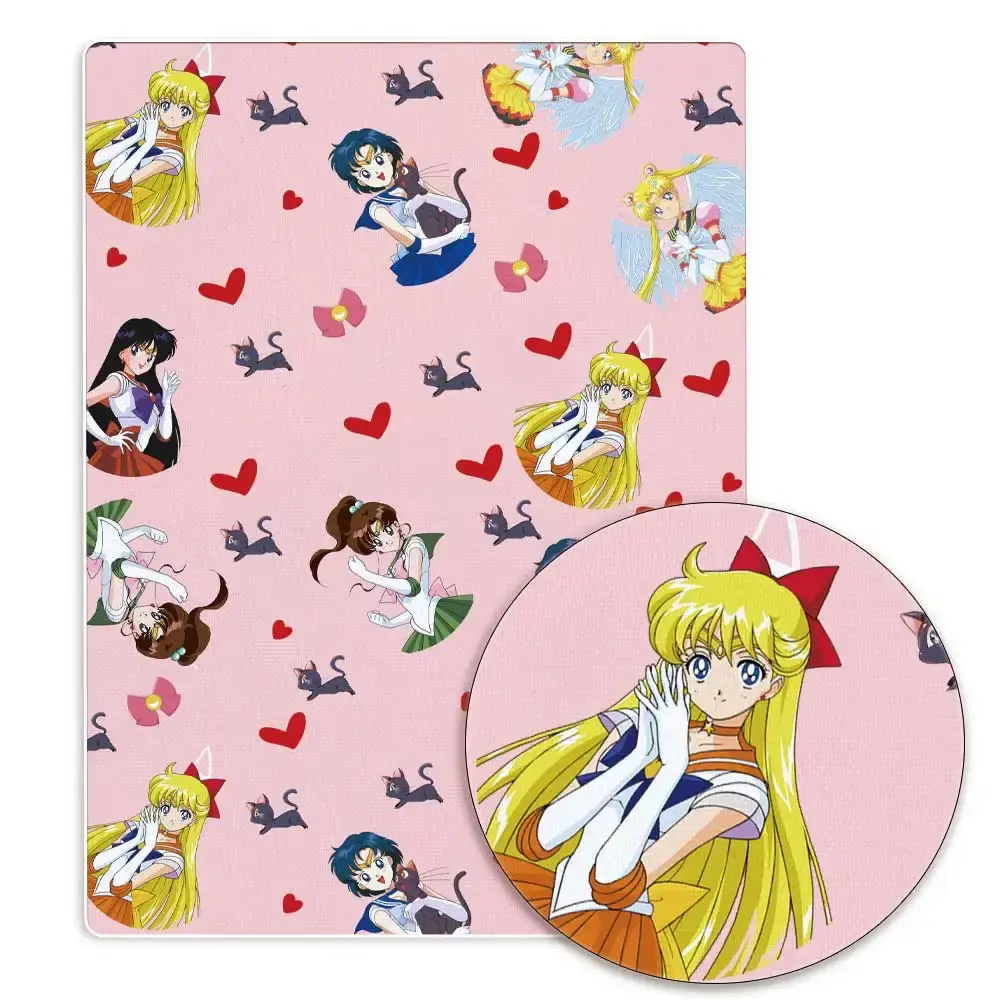 Cartoon Fabric Hot DIY140*50cm Handmade Sewing Patchwork Quilting Baby Dress Home Sheet Printed Fabric Fabric Sewing Kids Fabri