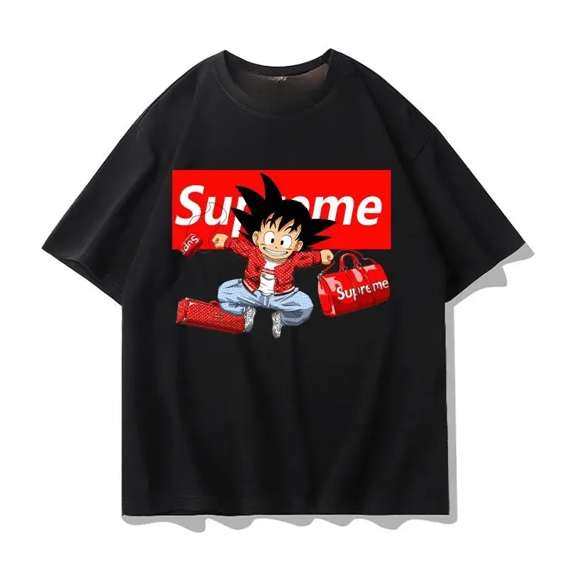 Dragon Ball Joint Short-sleeved T-shirt Men's Summer Two-dimensional Super Saiyan Sun Wukong Loose Clothes