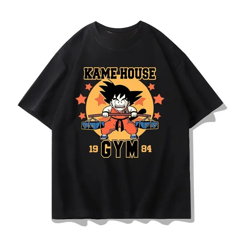 Dragon Ball Joint Short-sleeved T-shirt Men's Summer Two-dimensional Super Saiyan Sun Wukong Loose Clothes