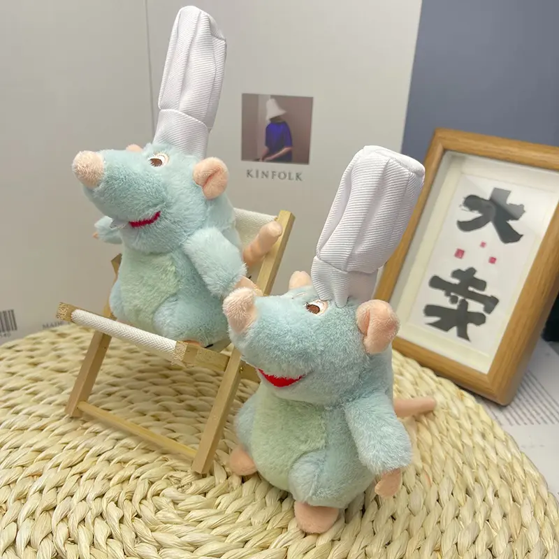 Ratatouille Chef Remy Magnetic Shoulder Plush Toy Doll Anime Cartoon Kawaii Creativity Decoration Toys Kid Birthday Gifts