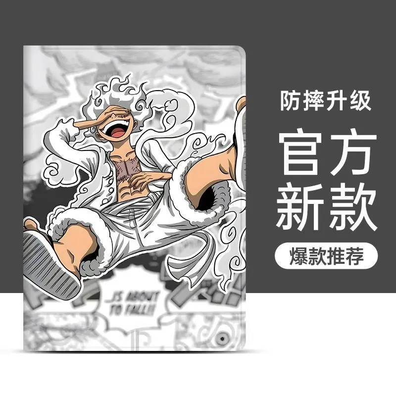 One Piece Anime Character Monkey D Luffy New IPad Case 2022 Pro20/21 All-inclusive Air4/5 Silicone Mini6 Mini 1/2/3 Case 18 Gift