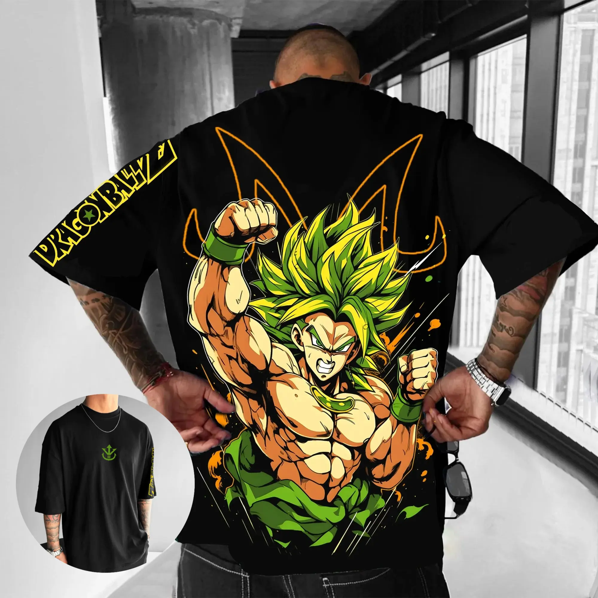 2025 Dragon Ball Z Goku T-Shirt -Official Licensed Vintage Style, Loose Fit Unisex Cotton Top with Classic Anime Character Print