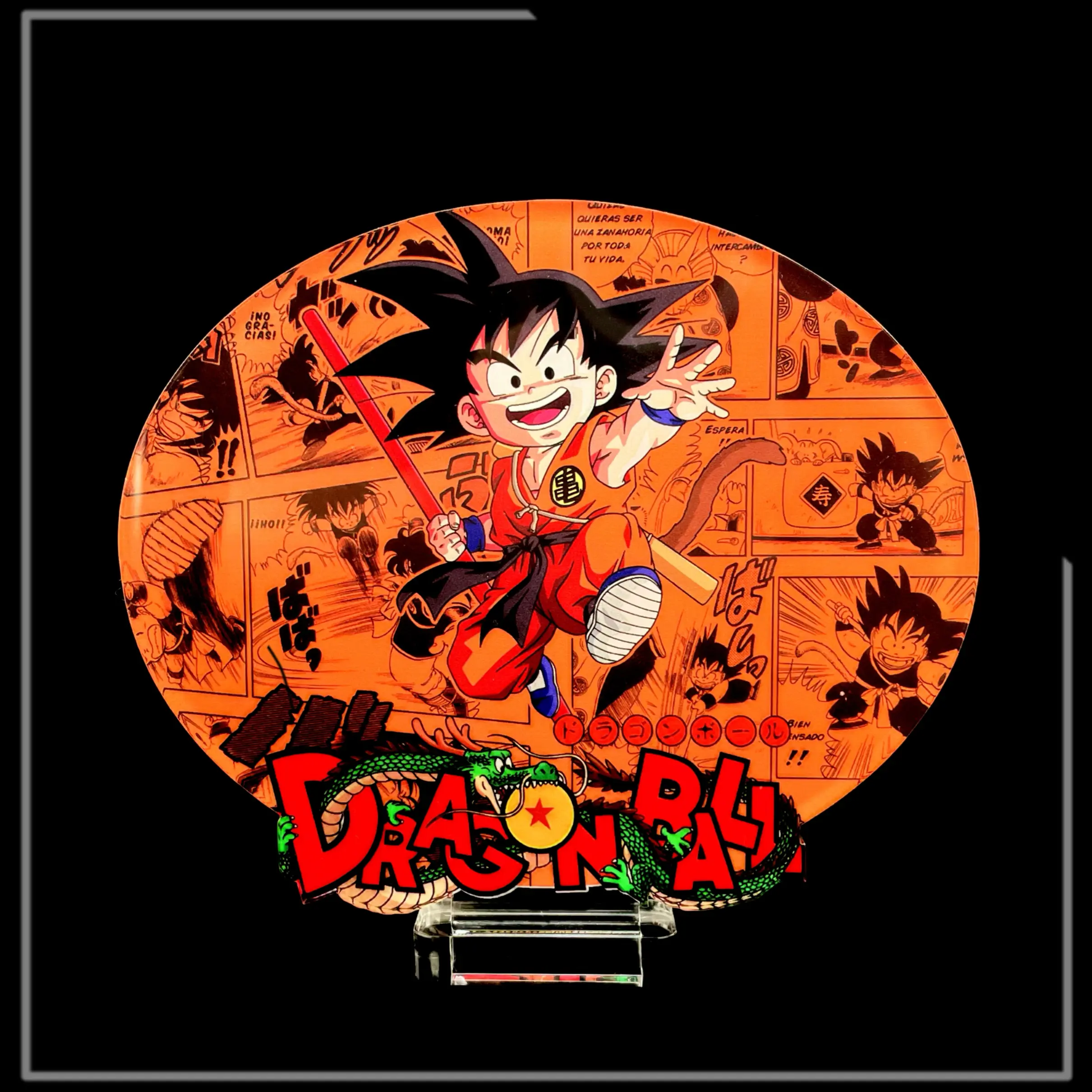 Dragon Ball Anime Acrylic Logo Stand Up Super Gt Hero Z Martial Arts Club Display Board Decoration Model Toy Figure