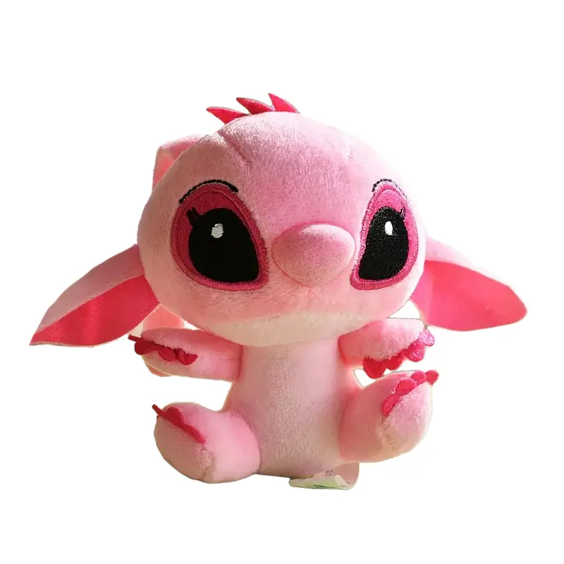 12cm Disney Lilo Stitch Couple Style Kawaii Stitch Plush Toy Keychain Pendant Doll Anime Stuffed Plush Girl Toys Kids Xmas Gift