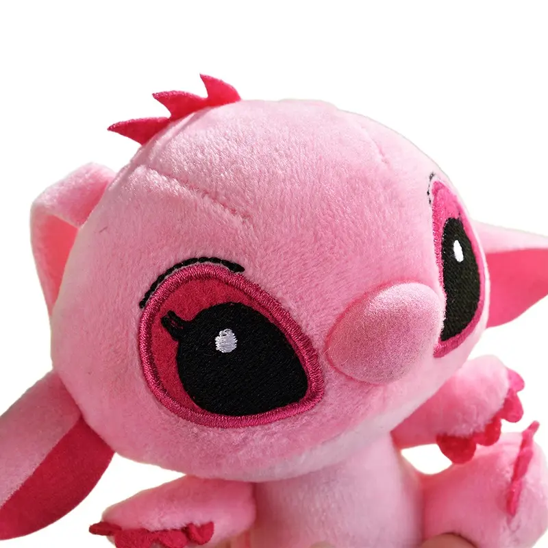 12cm Disney Lilo Stitch Couple Style Kawaii Stitch Plush Toy Keychain Pendant Doll Anime Stuffed Plush Girl Toys Kids Xmas Gift