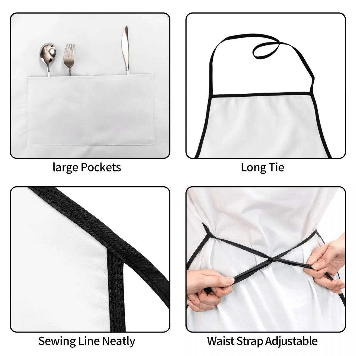 Kuromi Planet Aprons with Pocket for Men Women Chef Cooking Kitchen Apron Oil Proof Adjustable
