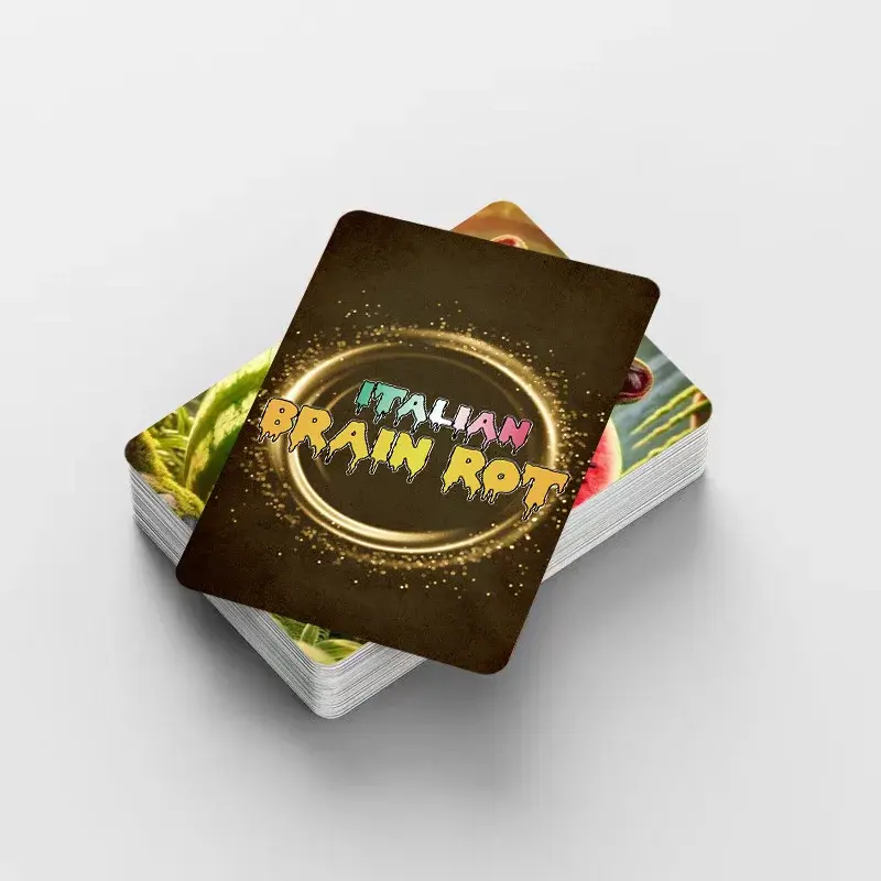 92pcs Tralalero Tralala Cards Tungtung Sahur Brainrot Anime Card Kids Party Game New Photo Collection Children Classic Toys Gift
