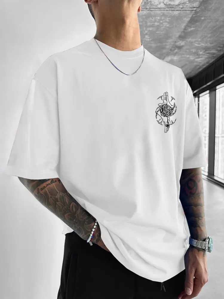 Jujutsu Kaisen Spell Return Printing Loose Cotton Short Sleeve T-Shirt Five Wushu Top