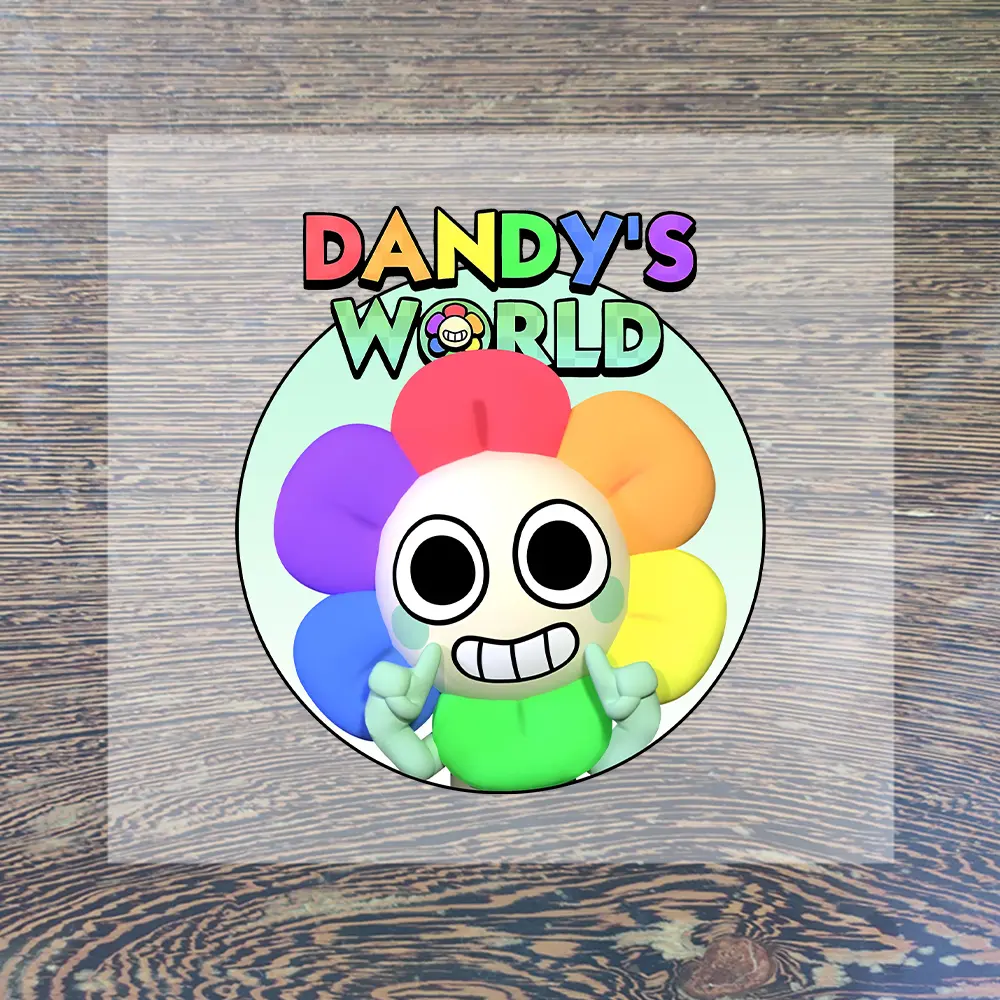 Dandys World Cartoon Iron on Patches for Clothing DIY T-shirt Heat Transfer Anime Stickers Children Clothes Custom Vinyl Sticker