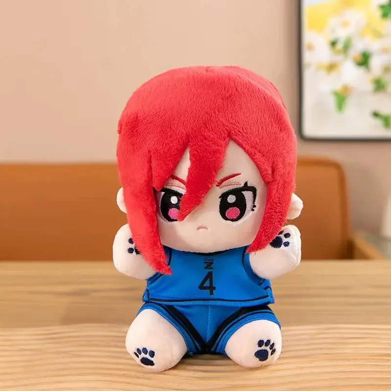 22cm Anime Blue Lock Isagi Yoichi Plush Doll Cosplay Seishiro Nagi Reo Mikage Cute Soft Stuffed Pillow Kids Birthday Gift Toy