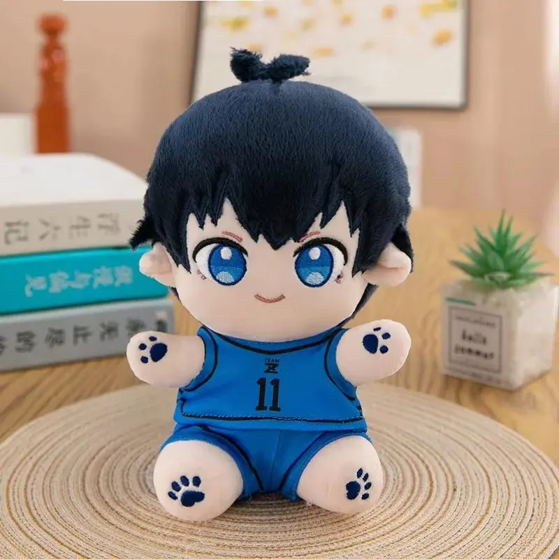 22cm Anime Blue Lock Isagi Yoichi Plush Doll Cosplay Seishiro Nagi Reo Mikage Cute Soft Stuffed Pillow Kids Birthday Gift Toy