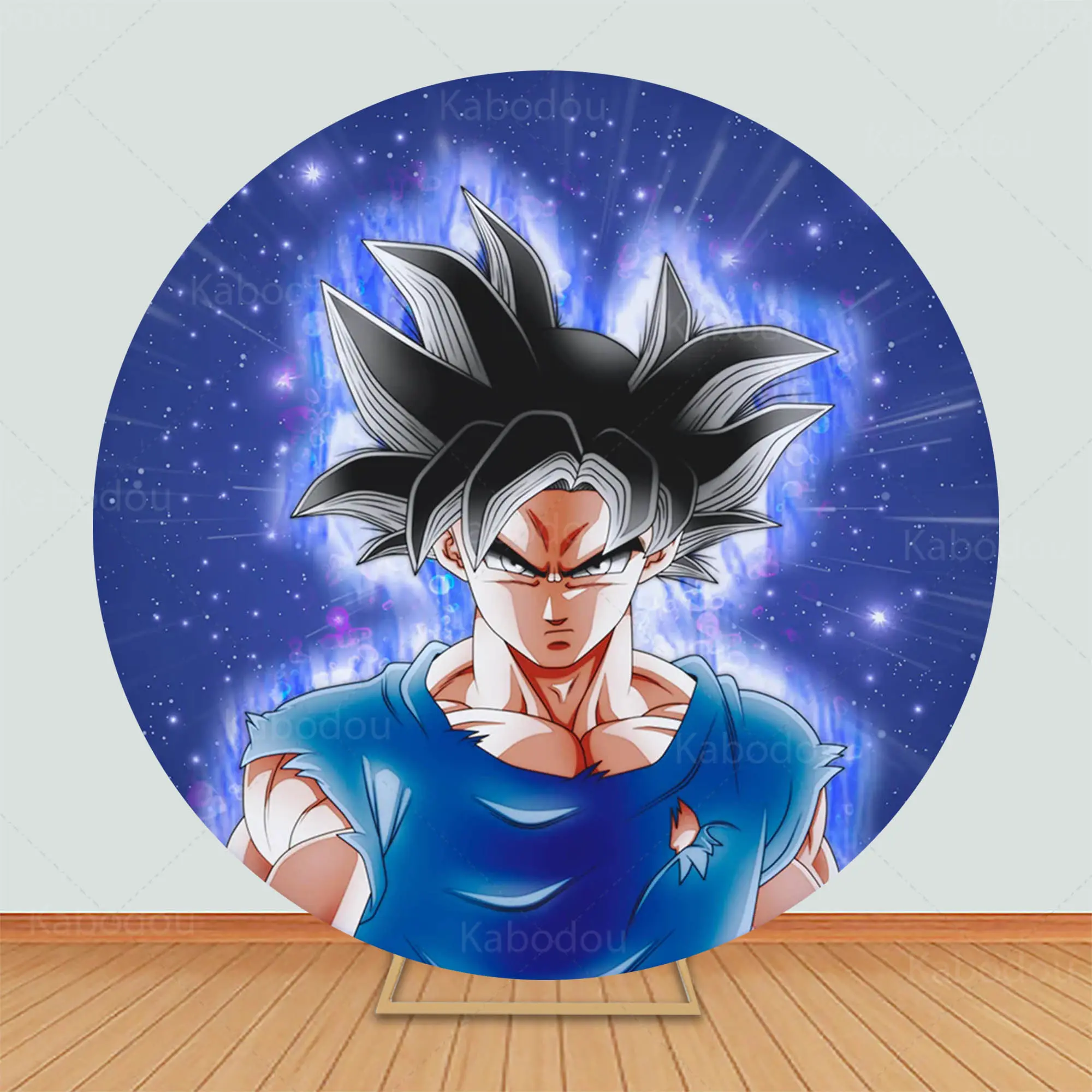 Dragon Ball Round Backdrop Boys Birthday Party Decoration Baby Shower Circle Photography Background Poster Studio Prop