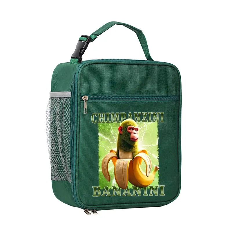 Tralalero Tralala Lunch Bag for Kids Tungtung Sahur Brainrot Student School Food Bento Handbags Picnic Thermal Insulation Pouch
