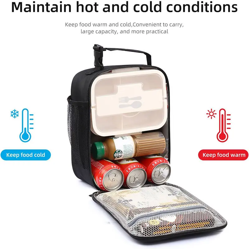 Tralalero Tralala Lunch Bag for Kids Tungtung Sahur Brainrot Student School Food Bento Handbags Picnic Thermal Insulation Pouch