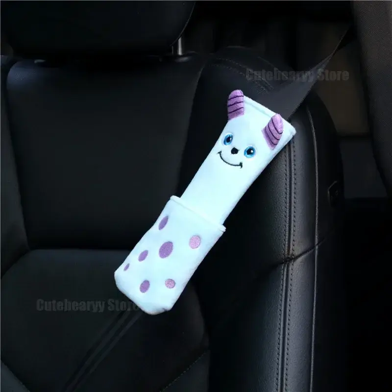 Disney Mickey Seat Belt Shoulder Pads Cute Cartoon Soft Comfortable Universal Auto Seat Belt Protection Accessories Decoration