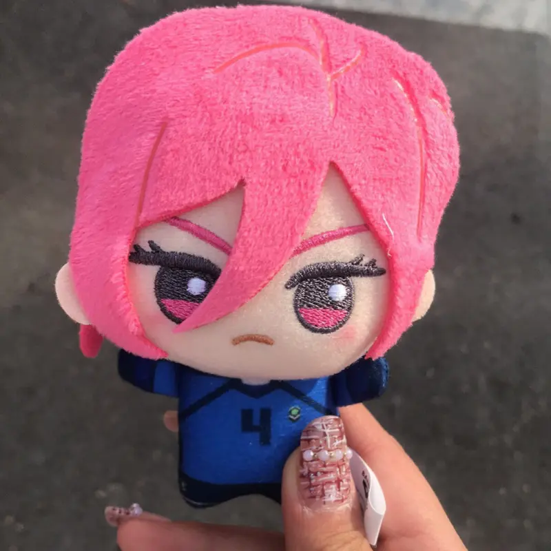 10cm BLUE LOCK Hiori Isagi Yoichi Nagi Seishiro Mikage Plush Doll Fluffy Maumet Plush Pendant Puppet Keychain Keyring Charm Gift