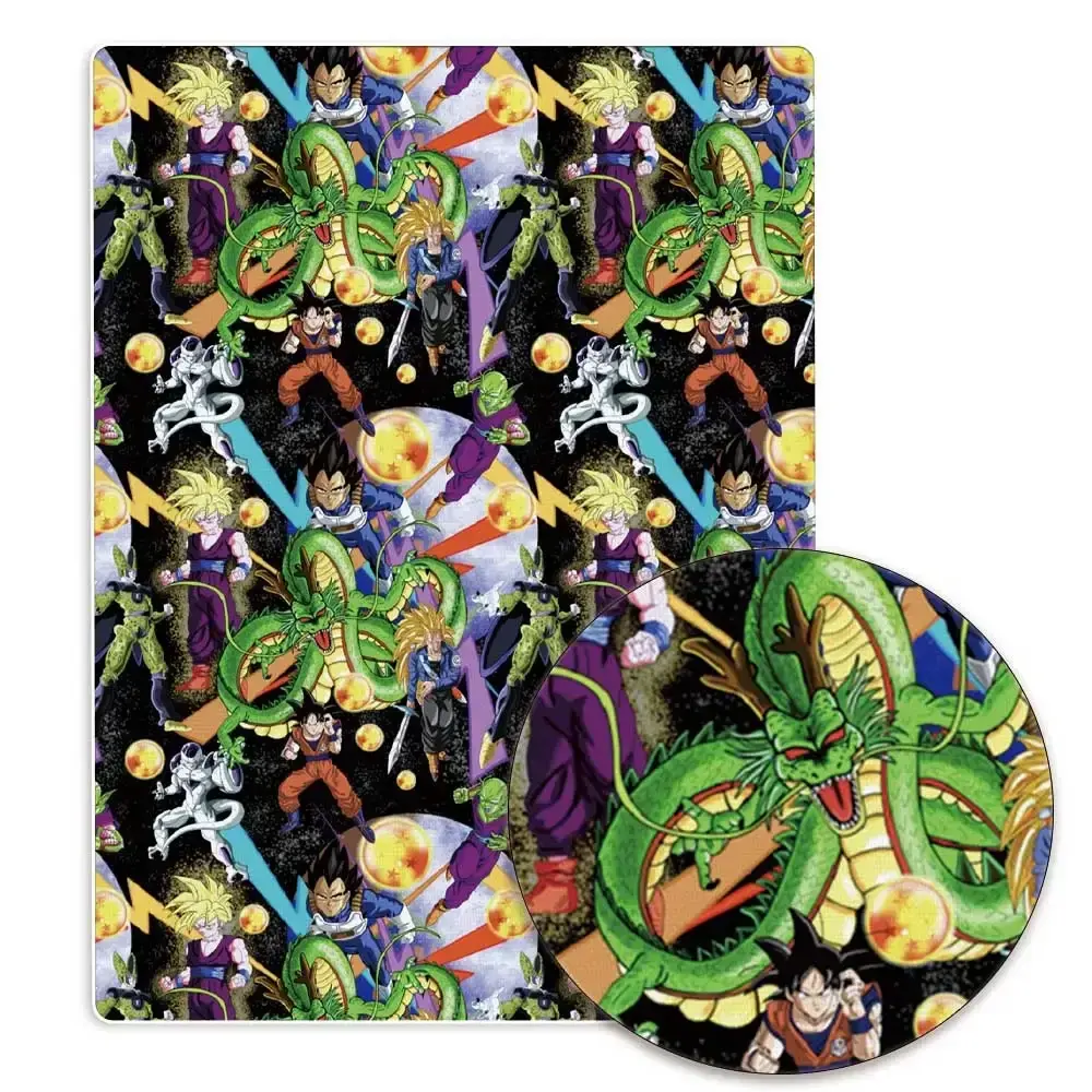dragon ball Anime peripherals Fabric 140*50cm DIY Sewing Patchwork Quilting Baby Dress Printed Fabric Fabric Sewing Kids