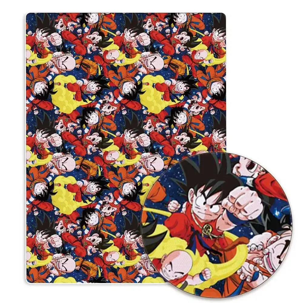 dragon ball Anime peripherals Fabric 140*50cm DIY Sewing Patchwork Quilting Baby Dress Printed Fabric Fabric Sewing Kids