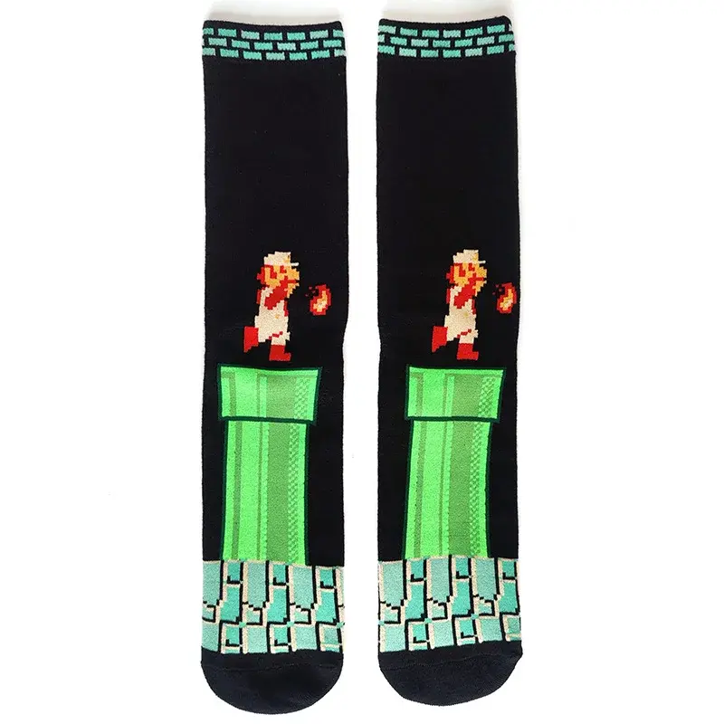41 Style Cartoon Game Super Mario Bros Socks Odyssey Yoshi Tube Socks Unisex Cosplay Adult Socks