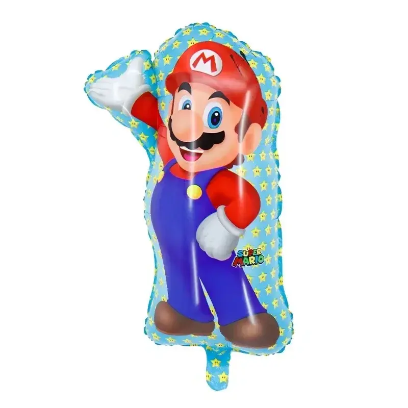 Super Marios Birthday Number Ballon Set Party Decoration Aluminum Film Balloons Kids Room Decor Supplies Toy Accessories Gift