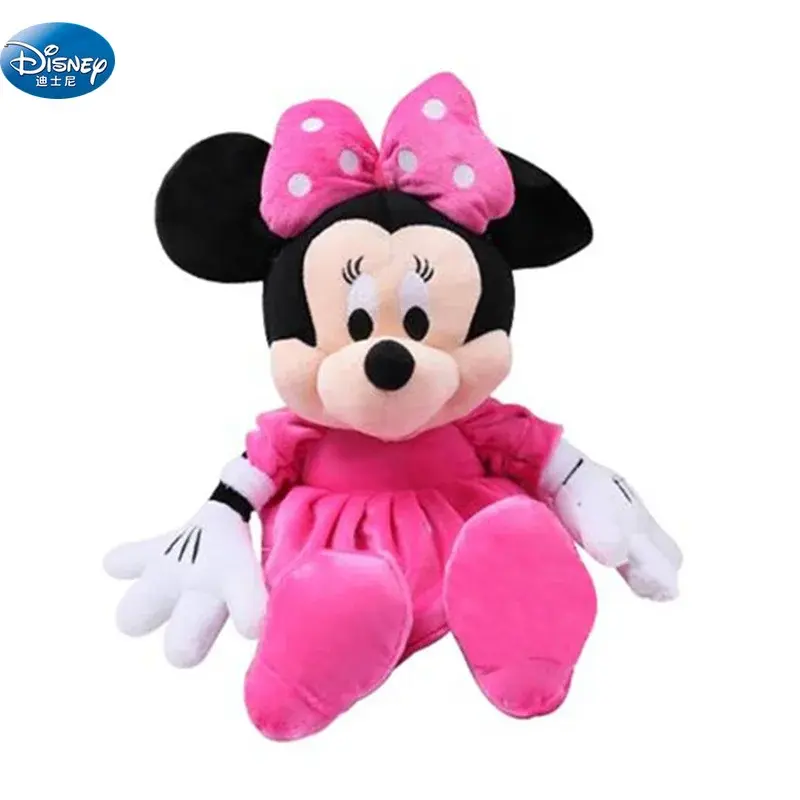 20CM Disney Plush Mickey Mouse Minnie Plush Toy Cartoon Anime Minnie Mouse Stuffed Doll Toys Birthday Christmas Gift for Girl