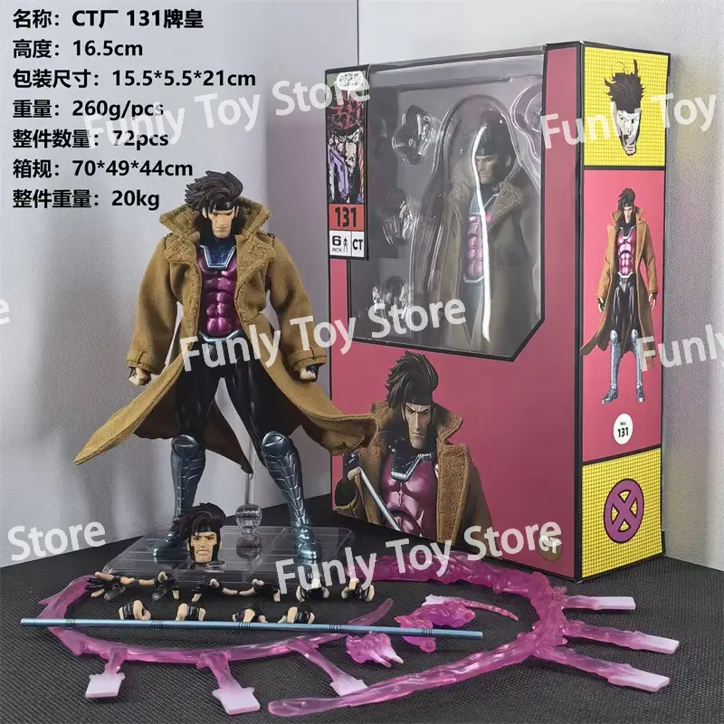 In Stock Ct Toys Gambit Figure Mafex 131 X-Men Wolverine Anime Action Figure Figurine Statue Model Customized Gifts Kids Toys