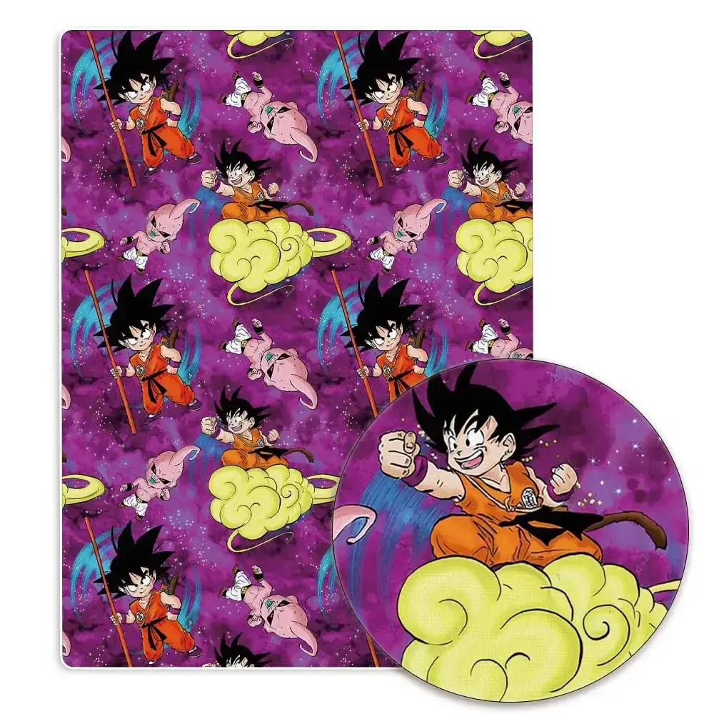 Polyester cotton dragon ball Anime peripherals Fabric 140*50cm Sewing Patchwork Quilting Baby Dress Printed Fabric Sewing Kids