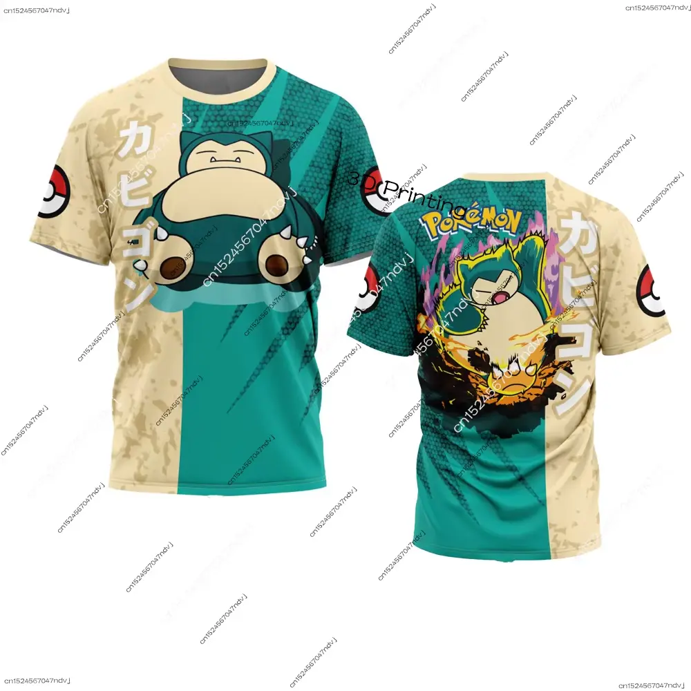 2025 New Pokemon T-shirt Pikachu Kids T-shirt Summer Adult Men/Women Anime Short Sleeve Tops Casual Fashion Clothing