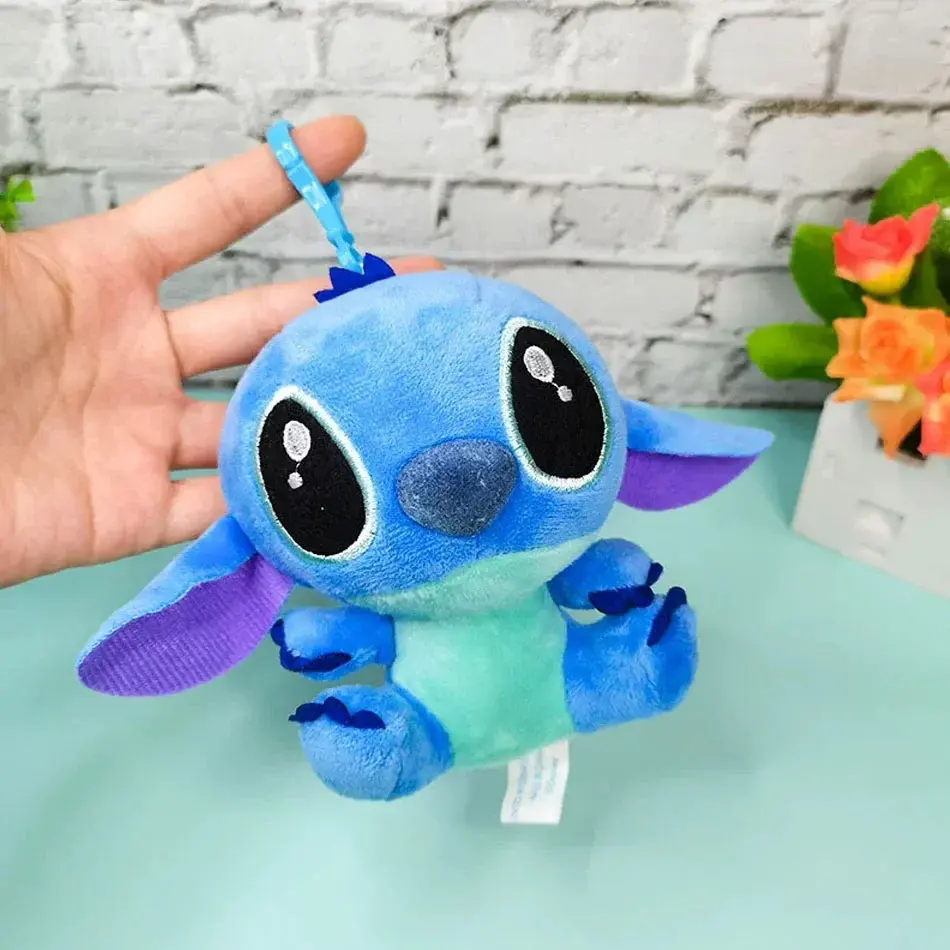 10Pcs/Lot Cute Cartoon Lilo and Stitches Small Pendant Plush Toy,4 10CM Kawaii Plush Keychain Kids Best Chirstmas Gift Toys2025