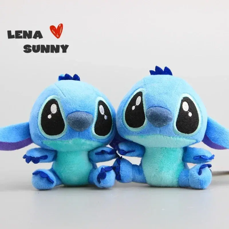 10Pcs/Lot Cute Cartoon Lilo and Stitches Small Pendant Plush Toy,4 10CM Kawaii Plush Keychain Kids Best Chirstmas Gift Toys2025